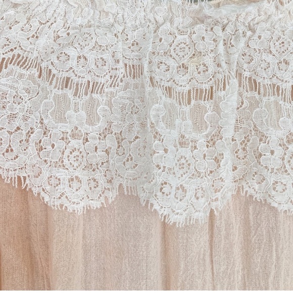 MUCHE & MUCHETTE**Nude Bounty Romper w/Lace**One Size $199 - Picture 3 of 10